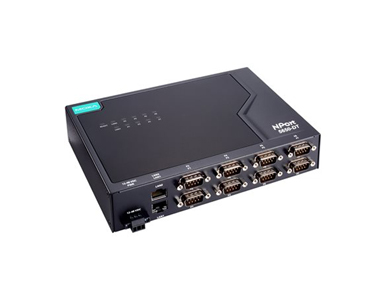 Moxa NPort 5610-8-DT-G2-T - 8-port RS-232 compact desktop serial device servers, w/o adapter, -40 to 75C operating temperature by MOXA